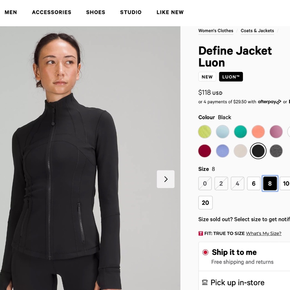 Lululemon Define Jacket